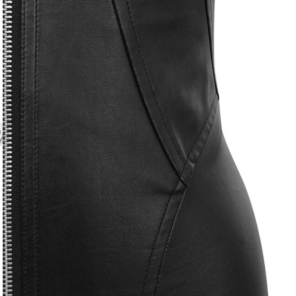 NWT Mistress Rocks Faux Leather Samba Cupped Bustier Dress Black Small Sexy - Picture 8 of 16